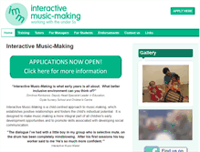 Tablet Screenshot of interactivemusicmaking.org